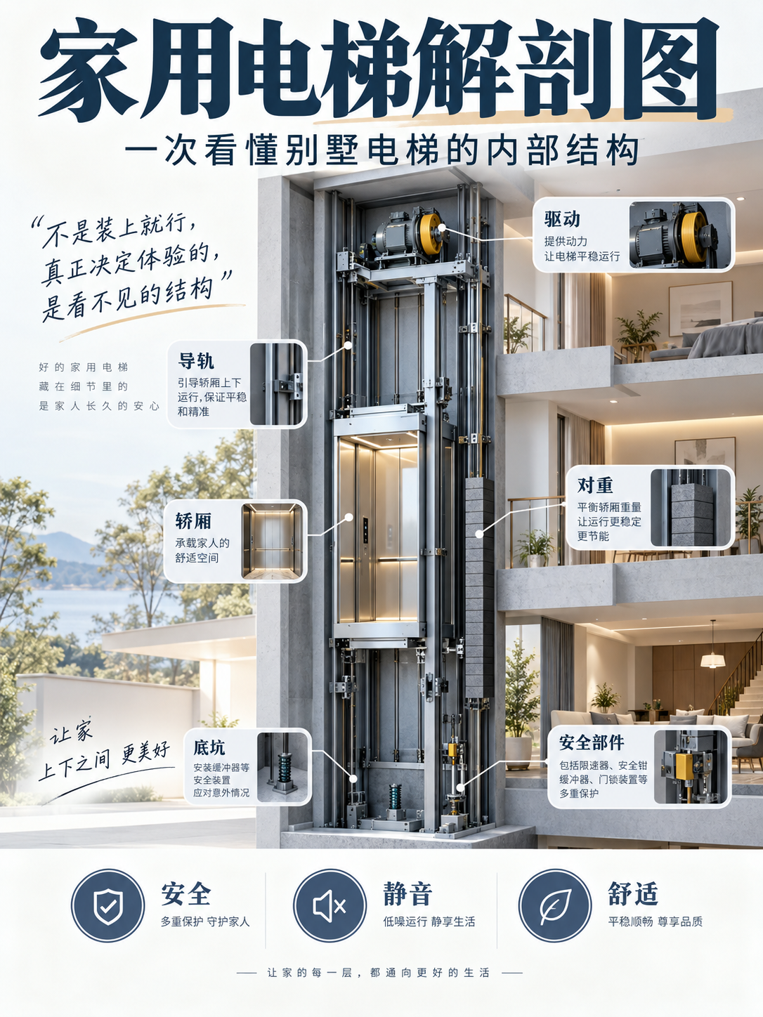 涪陵家用电梯里面到底藏了什么？一张图拆给你看